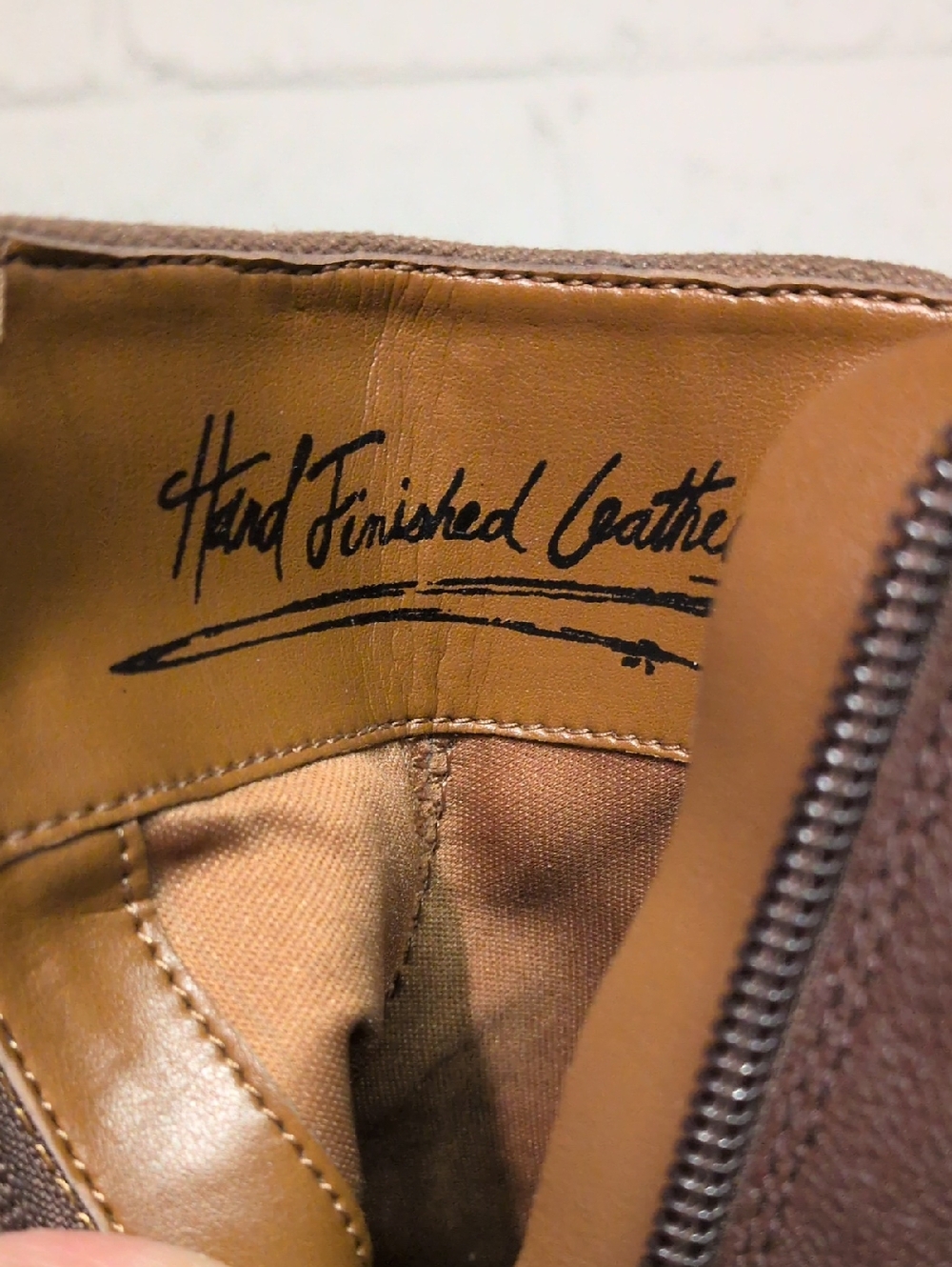 Franco Marcus Brown Leather Ankle Bootie Size 7, like new condition, Minimalist - Picture 9 of 11
